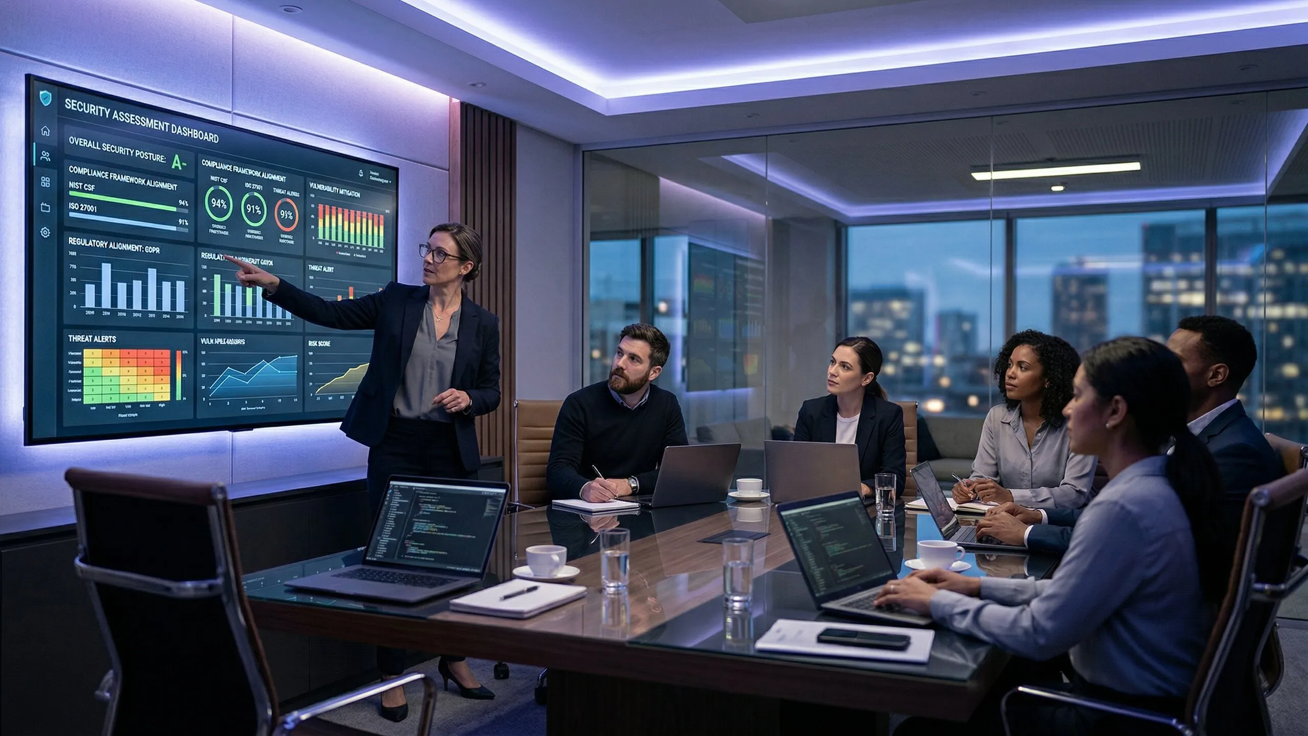 CyberAlign — security culture assessment with A-F scoring